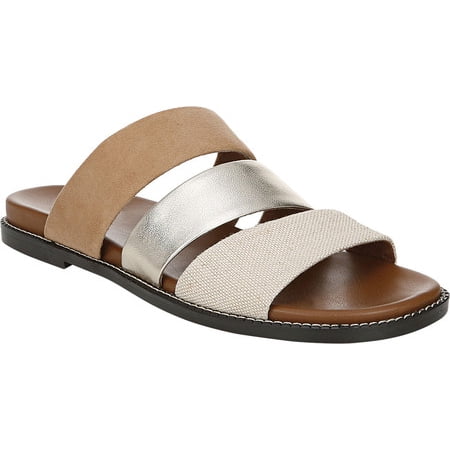Women s Naturalizer Kellie Strappy Slide Sandal Natural/Tan Leather 8.5 M