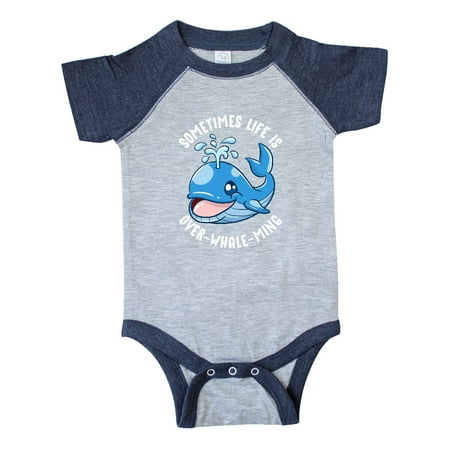 Inktastic Whale Life Overwhelming Joke Gift Baby Boy or Baby Girl Bodysuit