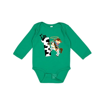 Inktastic I m One-cowboy Riding Horse Birthday Gift Baby Boy Long Sleeve Bodysuit
Inktastic I m One-cowboy Riding Horse Birthday Gift Baby Boy Long Sleeve Bodysuit