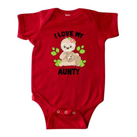 Inktastic Cute Sloth I Love My Aunty with Green Leaves Gift Baby Boy or Baby Girl Bodysuit
Inktastic Cute Sloth I Love My Aunty with Green Leaves Gift Baby Boy or Baby Girl Bodysuit