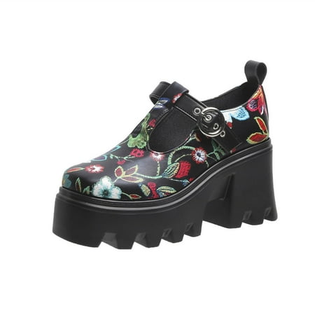 2022 New Fashion High-heeled Round-toe Women s Shoes Printing Large Size Buckle Women s Single Shoes
2022 New Fashion High-heeled Round-toe Women s Shoes Printing Large Size Buckle Women s Single Shoes