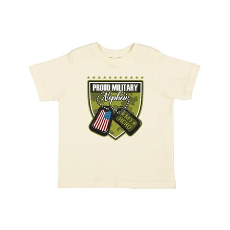 Inktastic Proud Military Nephew Outfit Gift Toddler Boy Girl T-Shirt