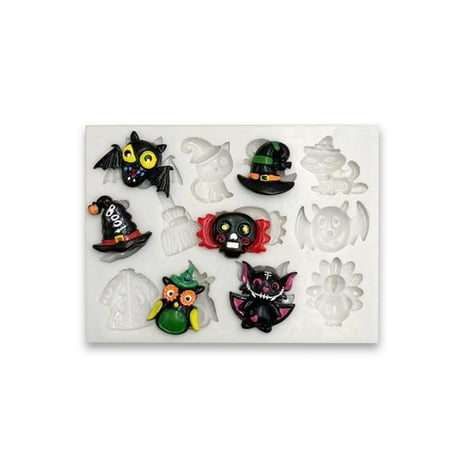 tsondianz Halloween Silicone Biscuit Mold Pumpkin Bat Skull Ghost Shape Silicone Mold for Chocolate Candy Gummy Soap Molds Silicone Baking Molds Kit
tsondianz Halloween Silicone Biscuit Mold Pumpkin Bat Skull Ghost Shape Silicone Mold for Chocolate Candy Gummy Soap Molds Silicone Baking Molds Kit