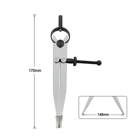 Adjustable Leather Compass Lockable Carbon Steel Divider Wing Creaser DIY Leathercraft Rotating Line Scribing Gauge Caliper Tool
Adjustable Leather Compass Lockable Carbon Steel Divider Wing Creaser DIY Leathercraft Rotating Line Scribing Gauge Caliper Tool