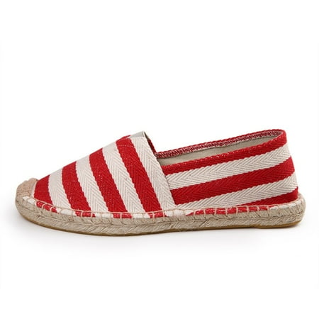 Cathalem Casual Dress Shoes for Women for Work Ladies Fashion And Leisure Vintage Two Tone Stripe Hand Stitching Espadrilles Shoes Red 7.5
Cathalem Casual Dress Shoes for Women for Work Ladies Fashion And Leisure Vintage Two Tone Stripe Hand Stitching Espadrilles Shoes Red 7.5
