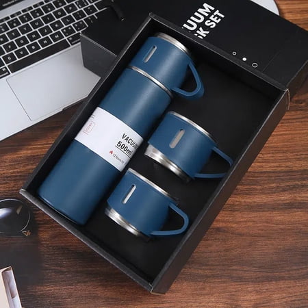 Aessdcan 1pc Business Thermal Mug 304 Stainless Steel Gift Set Stainless Steel Tea Cup Car Double Layer Stainless Steel Water Cup-Blue+Gift Box+2Cup Covers
Aessdcan 1pc Business Thermal Mug 304 Stainless Steel Gift Set Stainless Steel Tea Cup Car Double Layer Stainless Steel Water Cup-Blue+Gift Box+2Cup Covers