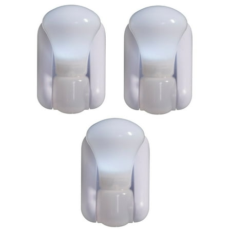 3 Pack Battery Powered LED Light Bulbs Stick Anywhere Closet Under Cabinet