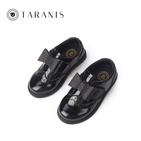 TARANIS Toddler Kids Girls Loafers Soft-soled Anti-slip Bowknot Shoes School Shoes