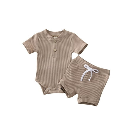 Izhansean Newborn Kids Baby Boys Girls Clothes Romper Bodysuit Shorts Outfits Summer Set Coffee 12-18 Months
Izhansean Newborn Kids Baby Boys Girls Clothes Romper Bodysuit Shorts Outfits Summer Set Coffee 12-18 Months