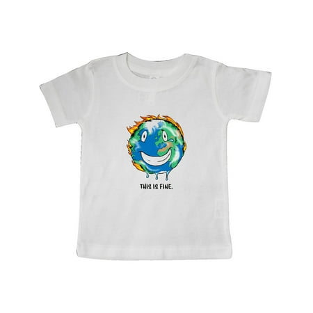 Inktastic This is Fine Earth on Fire Gift Baby Boy or Baby Girl T-Shirt