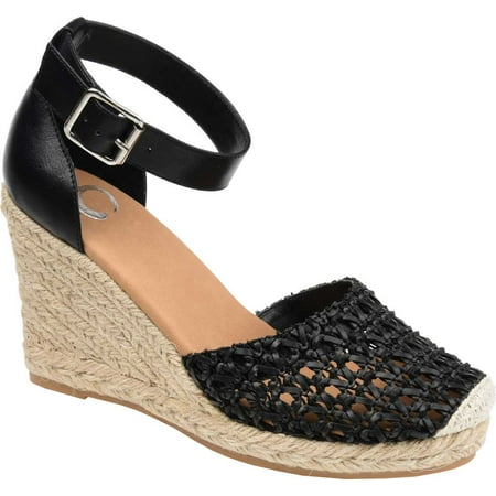 Women s Journee Collection Sierra2 Espadrille Wedge Closed Toe Sandal Black Faux Leather 5.5 M
Women s Journee Collection Sierra2 Espadrille Wedge Closed Toe Sandal Black Faux Leather 5.5 M
