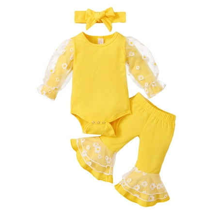 LAPAKIDS 9-12 Months Newborn Infant Clothes for Baby Girl Outfits Floral Print Long Sleeve Bodysuit Top & Flare Pants
LAPAKIDS 9-12 Months Newborn Infant Clothes for Baby Girl Outfits Floral Print Long Sleeve Bodysuit Top & Flare Pants