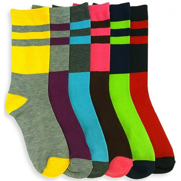 ToBeInStyle Women's Pack of 12 Crew Socks - 2L - Size 9-11