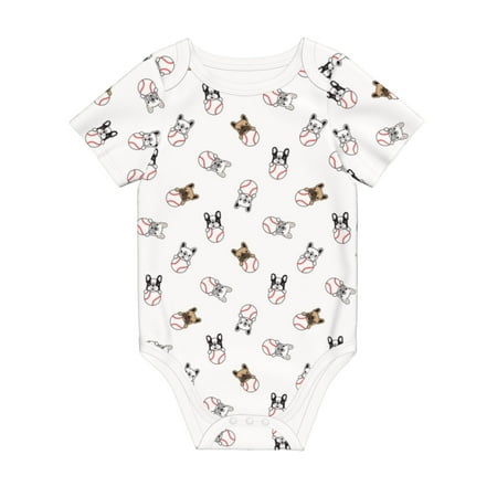 Matuu Bbaseball Dog for Baby Short-Sleeve Bodysuit Soft Cotton Comfortable and Breathable Perfect for Newborns and Infants
Matuu Bbaseball Dog for Baby Short-Sleeve Bodysuit Soft Cotton Comfortable and Breathable Perfect for Newborns and Infants