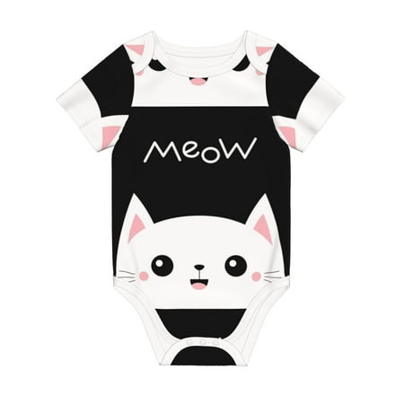 Coaee Cat Meow for Soft Cotton Baby Short-Sleeve Bodysuit Baby Girls Boys Bodysuit Romper
Coaee Cat Meow for Soft Cotton Baby Short-Sleeve Bodysuit Baby Girls Boys Bodysuit Romper