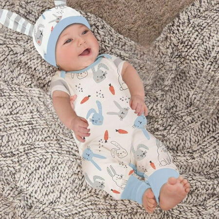 DENGDENG Unisex-Baby Cartoon Hat Summer Full Rompers Rabbit Printed Infant Jumpsuit Easter Short Sleeve Bodysuit 3M-24M
DENGDENG Unisex-Baby Cartoon Hat Summer Full Rompers Rabbit Printed Infant Jumpsuit Easter Short Sleeve Bodysuit 3M-24M