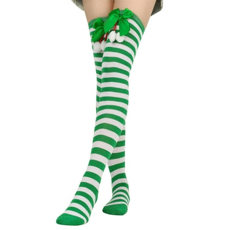 KIKIAN Bow Christmas Stockings Girls Over Knee Long Striped Socks Women s Stripes Solid Thigh High Socks Sexy Leg Warmer Warm Hosiery(green and white stripes&green knots)
KIKIAN Bow Christmas Stockings Girls Over Knee Long Striped Socks Women s Stripes Solid Thigh High Socks Sexy Leg Warmer Warm Hosiery(green and white stripes&green knots)