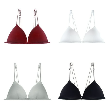 UP TO 15% OFF! Women s Wireless Bra Triangle Bralettes Front Closure Halter Bras 4 Packs 38/85ABC
UP TO 15% OFF! Women s Wireless Bra Triangle Bralettes Front Closure Halter Bras 4 Packs 38/85ABC