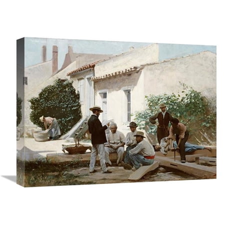 22 in. Reading the Newspaper Art Print - Philippe Jolyet