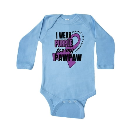 Inktastic Chronic Pain I Wear Purple For My Pawpaw Gift Baby Boy or Baby Girl Long Sleeve Bodysuit
Inktastic Chronic Pain I Wear Purple For My Pawpaw Gift Baby Boy or Baby Girl Long Sleeve Bodysuit