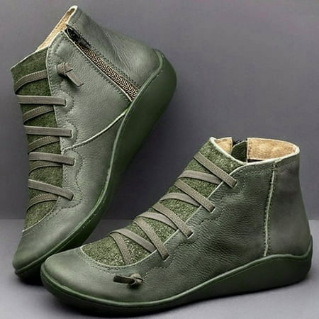 Women s Low-heeled Ankle Boots-Retro Zipper Dress Boots for Women Casual Lace-Up Non Slip Leather Shoes for Women Winter Womens Boots Clearance
Women s Low-heeled Ankle Boots-Retro Zipper Dress Boots for Women Casual Lace-Up Non Slip Leather Shoes for Women Winter Womens Boots Clearance
