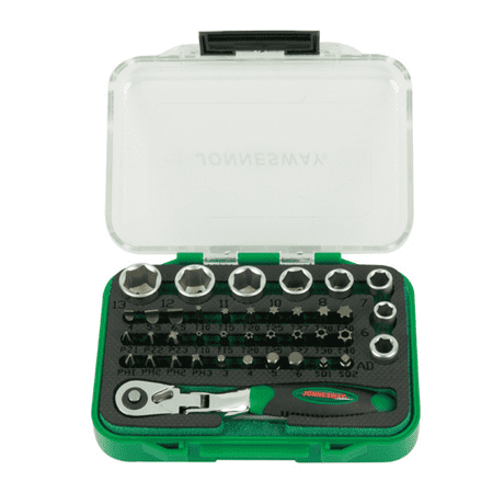 RD02040S / 40 PCS. 1/4 DR. MINI RATCHET BIT SET
