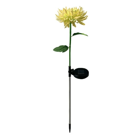 Naioewe Artificial Flowers Solar LED Flower Light Plug-In Outdoor Garden Light Garden Home Decor