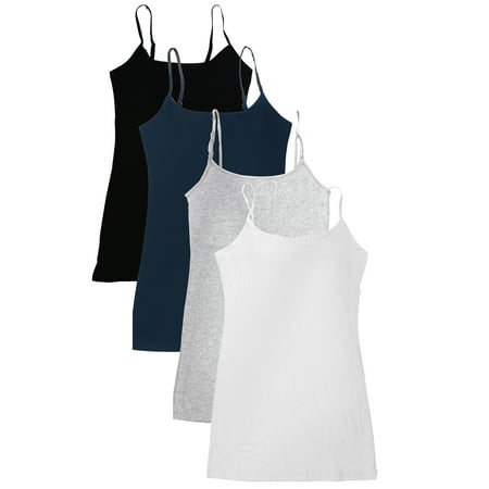 Essential Basic Women Value Pack Long Camisole Cami - Navy Black H.Grey White 2X
Essential Basic Women Value Pack Long Camisole Cami - Navy Black H.Grey White 2X