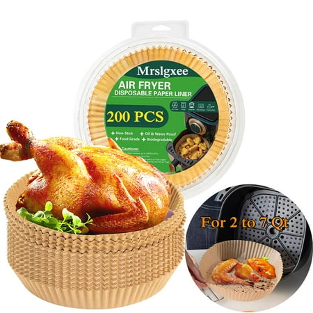 200 Pcs Air Fryer Disposable Paper Liners Air Fryer Inserts Round Non-Stick Prime Oil-proof Parchment Paper Cooking Paper for Fryers Basket Frying Pan Microwave Oven
200 Pcs Air Fryer Disposable Paper Liners Air Fryer Inserts Round Non-Stick Prime Oil-proof Parchment Paper Cooking Paper for Fryers Basket Frying Pan Microwave Oven