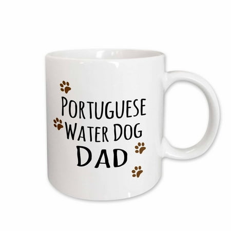 3dRose Portuguese Water Dog Dad - Doggie by breed - muddy brown paw print - doggy lover proud pet owner Ceramic Mug 15-ounce
3dRose Portuguese Water Dog Dad - Doggie by breed - muddy brown paw print - doggy lover proud pet owner Ceramic Mug 15-ounce