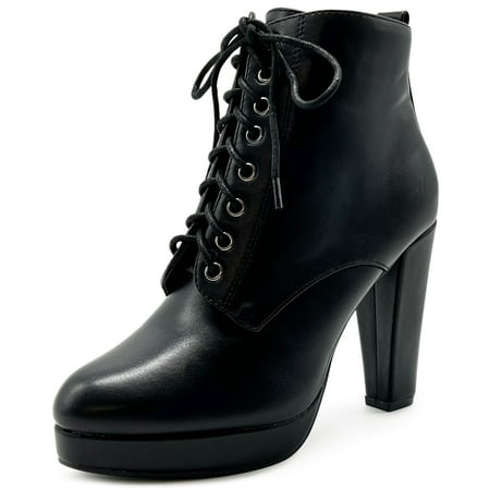 Ollio Women s Shoes Faux Suede or Faux Leather Lace-up Platfrom Ankle Chunky Heel Booties SSB13
Ollio Women s Shoes Faux Suede or Faux Leather Lace-up Platfrom Ankle Chunky Heel Booties SSB13