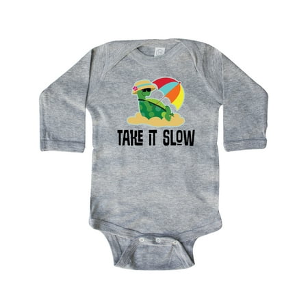 Inktastic Turtle Take it Slow Gift Baby Boy or Baby Girl Long Sleeve Bodysuit
Inktastic Turtle Take it Slow Gift Baby Boy or Baby Girl Long Sleeve Bodysuit