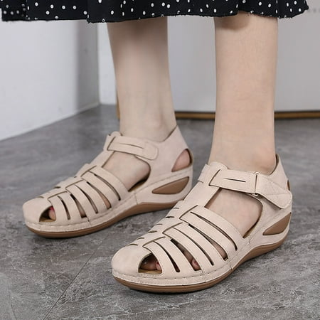Feiboyy Women Fashion Solid Hollow Hook Loop Casual Round Toe Wedges Comfortable Beach Shoes Sandals
Feiboyy Women Fashion Solid Hollow Hook Loop Casual Round Toe Wedges Comfortable Beach Shoes Sandals