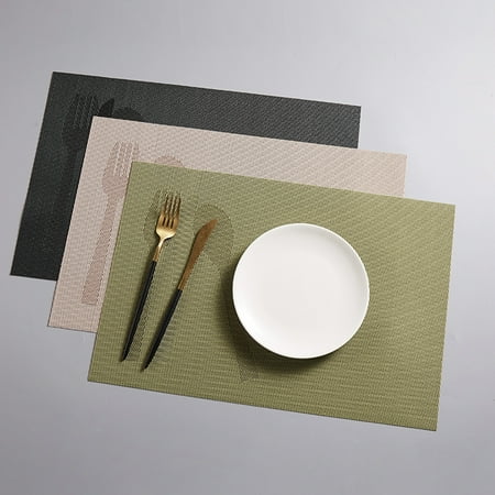 Walbest 17.7 x 11.8 Household European Style Table Mat Waterproof Moisture-proof Placemat Anti-skid Foldable PVC Woven Insulation Pad for Restaurant
Walbest 17.7 x 11.8 Household European Style Table Mat Waterproof Moisture-proof Placemat Anti-skid Foldable PVC Woven Insulation Pad for Restaurant