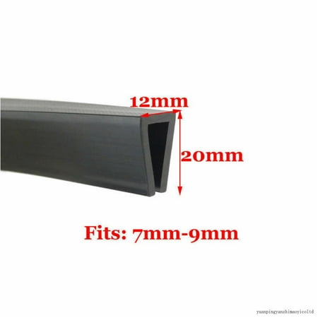 New Rubber U Channel Edging Trim Seal 0.5~13Mm Edge Protection