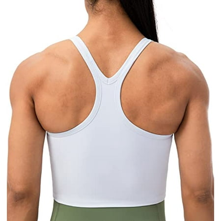 Lavento Women s Longline Sports Bra Yoga Racerback Crop Top with Built in Bra (6 Silky White)
Lavento Women s Longline Sports Bra Yoga Racerback Crop Top with Built in Bra (6 Silky White)