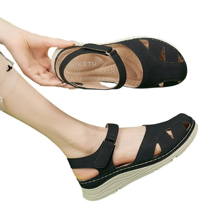 Leesechin Summer Sandals Women Deals Sandals Women s Comfortable And Casual Tuppers With Hollow Thick Sole Large Size Sandals Clearance
Leesechin Summer Sandals Women Deals Sandals Women s Comfortable And Casual Tuppers With Hollow Thick Sole Large Size Sandals Clearance