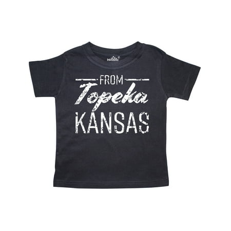 Inktastic From Topeka Kansas in White Distressed Text Gift Toddler Boy or Toddler Girl T-Shirt
Inktastic From Topeka Kansas in White Distressed Text Gift Toddler Boy or Toddler Girl T-Shirt
