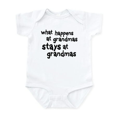 CafePress - What Happens At Grandma s Infant Bodysuit - Baby Light Bodysuit Size Newborn - 24 Months
CafePress - What Happens At Grandma s Infant Bodysuit - Baby Light Bodysuit Size Newborn - 24 Months