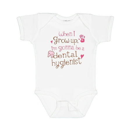 Inktastic Future Dental Hygienist Gift Baby Girl Bodysuit