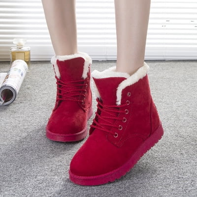 Winter Snow Boots for Women Comfortable Outdoor Anti-Slip Ankle Boots Warm Flush Booties Lace Up Flat Platform Shoes
Winter Snow Boots for Women Comfortable Outdoor Anti-Slip Ankle Boots Warm Flush Booties Lace Up Flat Platform Shoes