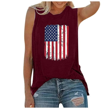 Women s Plus Size Tops Shirt For Women O-neck Independence Day Printed Sleeveless Tops Casual Shirt Summer casual Fashion Tee Tops under Scrub Women Long Sleeve Shirts
Women s Plus Size Tops Shirt For Women O-neck Independence Day Printed Sleeveless Tops Casual Shirt Summer casual Fashion Tee Tops under Scrub Women Long Sleeve Shirts