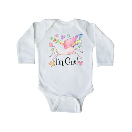 Inktastic I m 1 Cute Rainbow Unicorn with Stars and Hearts Gift Baby Boy or Baby Girl Long Sleeve Bodysuit
Inktastic I m 1 Cute Rainbow Unicorn with Stars and Hearts Gift Baby Boy or Baby Girl Long Sleeve Bodysuit