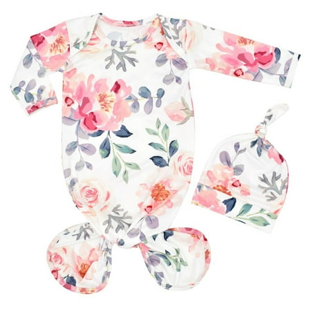 HeroNeo Newborn Baby Knotted Gown for Baby Girl and Boy Sleeping Bag with Hat 0-3 Months Infant Long Sleeve Sleeper Pajamas
HeroNeo Newborn Baby Knotted Gown for Baby Girl and Boy Sleeping Bag with Hat 0-3 Months Infant Long Sleeve Sleeper Pajamas
