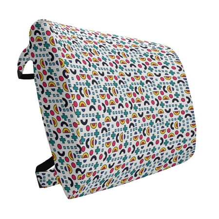 Colorful Lumbar Pillow Memphis Style Geometric Composition with Half Circles Plus Sign Dots and Squares Soft Back Cushion Office Chairs with Adjustable Straps 14 x 13 Multicolor by Ambesonne
Colorful Lumbar Pillow Memphis Style Geometric Composition with Half Circles Plus Sign Dots and Squares Soft Back Cushion Office Chairs with Adjustable Straps 14 x 13 Multicolor by Ambesonne