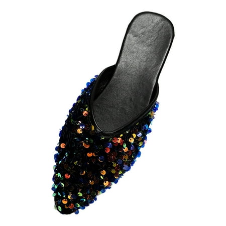Women Summer Slip On Sequin Casual Pointed Toe Flat Soft Bottom Breathable Slippers Shoes Sandals Womens Slippers
Women Summer Slip On Sequin Casual Pointed Toe Flat Soft Bottom Breathable Slippers Shoes Sandals Womens Slippers