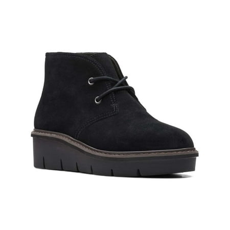 Clarks Womens Airabell Leather Suede Ankle Boots