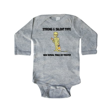 Inktastic Nonverbal Trick or Treater Strong Silent Type Mummy Gift Baby Boy or Baby Girl Long Sleeve Bodysuit
Inktastic Nonverbal Trick or Treater Strong Silent Type Mummy Gift Baby Boy or Baby Girl Long Sleeve Bodysuit