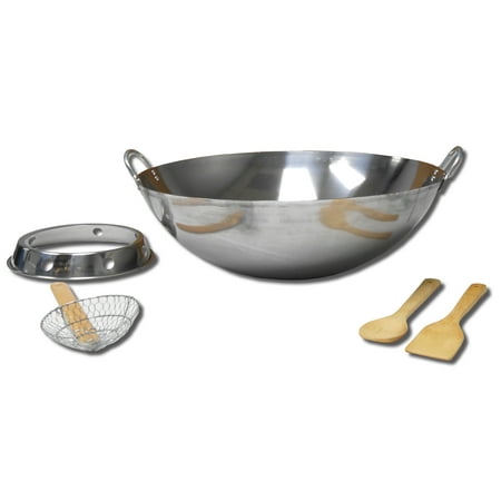 King Kooker Model # SS22WKR Stainless Steel Wok Package