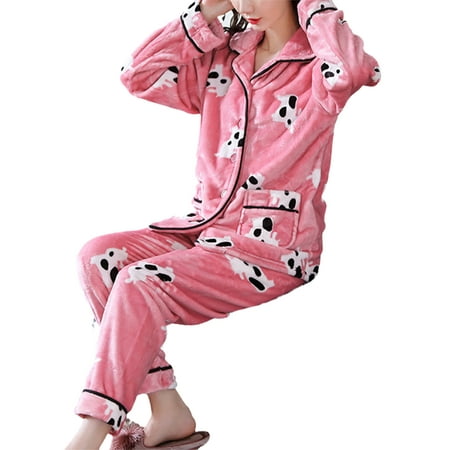 Capreze Women Nightgown Button Down Pajamas Sets Lapel Sleepwear Loose Nightwear Long Sleeve Lounge Set Pink L
Capreze Women Nightgown Button Down Pajamas Sets Lapel Sleepwear Loose Nightwear Long Sleeve Lounge Set Pink L